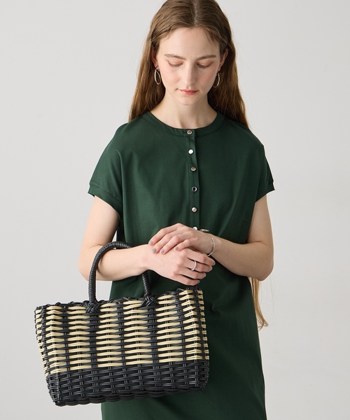 LE SOUK HOLIDAY(ルスークホリデー)の「【CASSELINI】パターンマルシェバッグ(トートバッグ・レディース・ブラック/サックスブルー・フリー)」の9枚目の写真