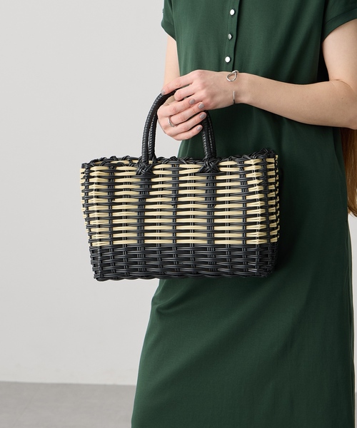 LE SOUK HOLIDAY(ルスークホリデー)の「【CASSELINI】パターンマルシェバッグ(トートバッグ・レディース・ブラック/サックスブルー・フリー)」の10枚目の写真