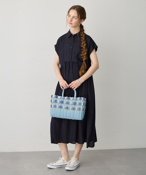 LE SOUK HOLIDAY(ルスークホリデー)の「【CASSELINI】パターンマルシェバッグ(トートバッグ・レディース・ブラック/サックスブルー・フリー)」の12枚目の写真