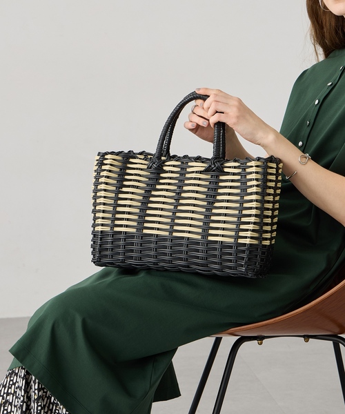 LE SOUK HOLIDAY(ルスークホリデー)の「【CASSELINI】パターンマルシェバッグ(トートバッグ・レディース・ブラック/サックスブルー・フリー)」の16枚目の写真