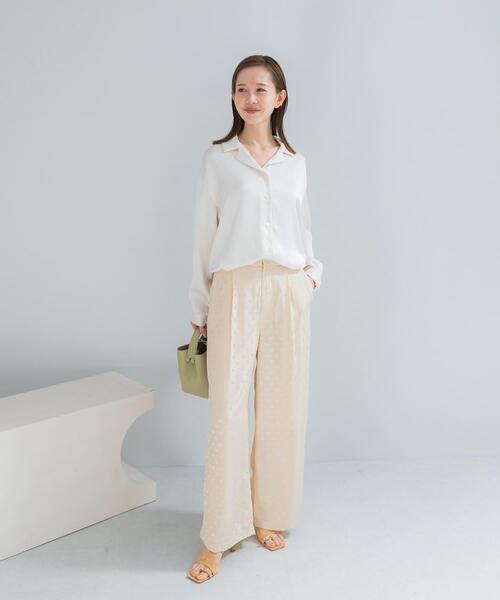 URBAN RESEARCH ROSSO WOMEN（アーバンリサーチ　ロッソ）の「サテンドットパンツ（その他パンツ・レディース・ブラック/アイボリー・36/38）」の14枚目の写真