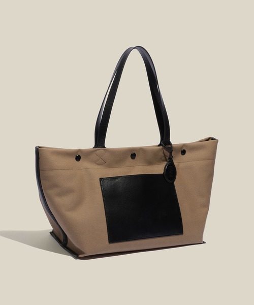 E'POR（エポール）の「【E'POR】【A4/PC対応・内側撥水・軽量】SAIL BAG(セイルバッグ)（トートバッグ・レディース・ベージュ/ブラウン・FREE）」の3枚目の写真