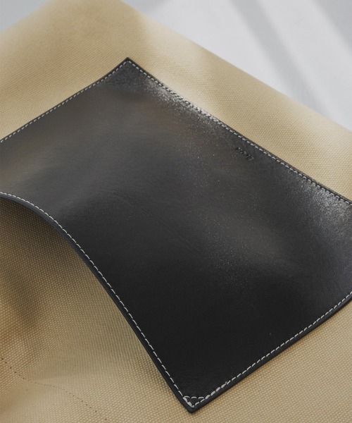 E'POR（エポール）の「【E'POR】【A4/PC対応・内側撥水・軽量】SAIL BAG(セイルバッグ)（トートバッグ・レディース・ベージュ/ブラウン・FREE）」の19枚目の写真