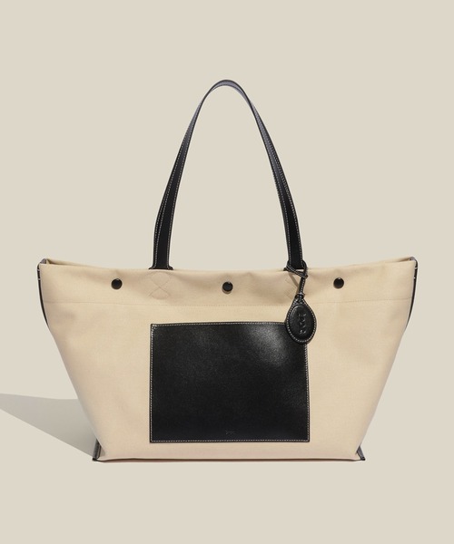 E'POR（エポール）の「【E'POR】【A4/PC対応・内側撥水・軽量】SAIL BAG(セイルバッグ)（トートバッグ・レディース・ベージュ/ブラウン・FREE）」の20枚目の写真