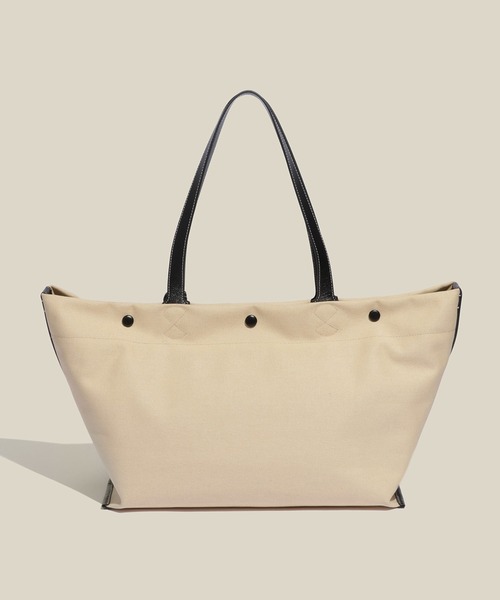 E'POR（エポール）の「【E'POR】【A4/PC対応・内側撥水・軽量】SAIL BAG(セイルバッグ)（トートバッグ・レディース・ベージュ/ブラウン・FREE）」の22枚目の写真