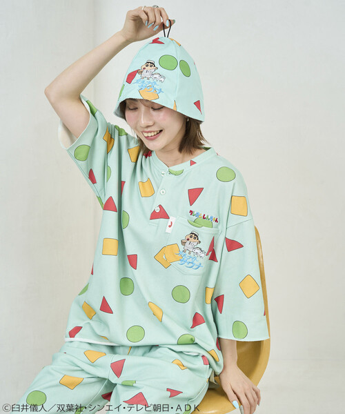 FREAK'S STORE(フリークスストア)の「クレヨンしんちゃん × SAUVENIR × FREAK'S STORE/クレヨンしんちゃん × サウベニア × フリークスストア 別注 オールナイトサウナ サウナハット(ハット・メンズ・イエロー・ONE SIZE)」の2枚目の写真
