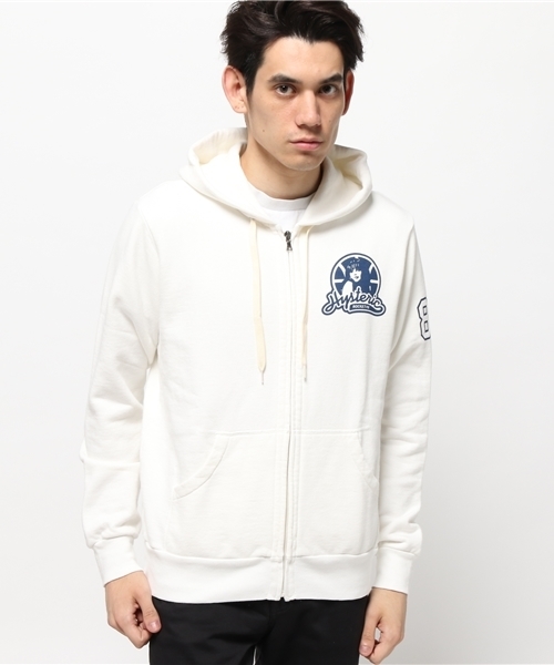 HYSTERIC GLAMOUR（ヒステリックグラマー）の「HYS ROKET pt PK（パーカー・メンズ・ネイビー/トップグレー/ホワイト・SMALL/LARGE/MEDIUM）」の9枚目の写真