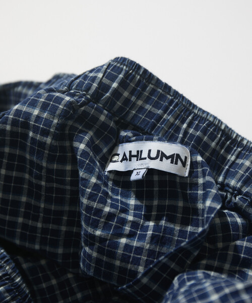 CAHLUMN(カウラム)の「CAHLUMN/カウラム Indigo Madras Check Easy Pant(その他パンツ・メンズ・ネイビー・MEDIUM/LARGE/X-LARGE/XX-LARGE)」の9枚目の写真