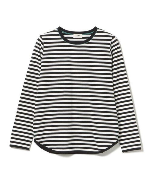 BEAMS HEART(ビームスハート)の「ボーダー テンチ プルオーバー(Tシャツ/カットソー・レディース・ブラック/レッド/ベージュ・FREE)」の2枚目の写真