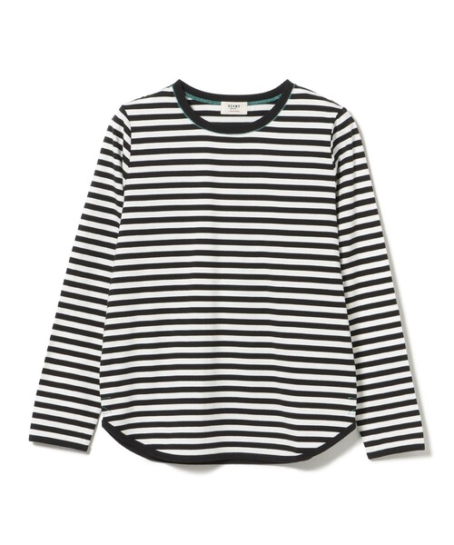 BEAMS HEART(ビームスハート)の「ボーダー テンチ プルオーバー(Tシャツ/カットソー・レディース・ブラック/レッド/ベージュ・FREE)」の10枚目の写真