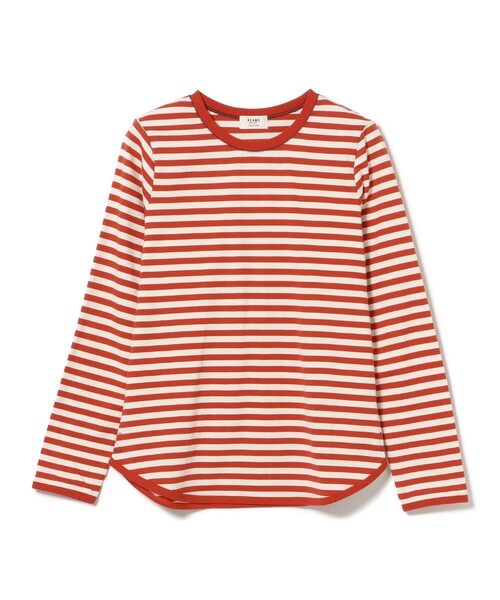 BEAMS HEART(ビームスハート)の「ボーダー テンチ プルオーバー(Tシャツ/カットソー・レディース・ブラック/レッド/ベージュ・FREE)」の16枚目の写真