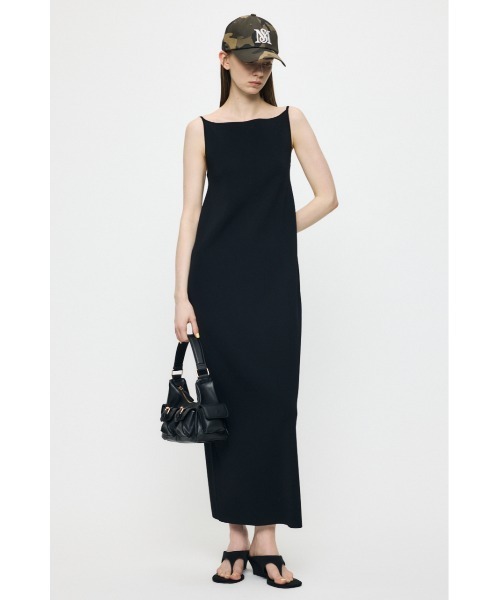MOUSSY(マウジー)の「BACKLESS KNIT ドレス(ワンピース・レディース・グレー/ダークブラウン/ブラック・2/1)」の5枚目の写真