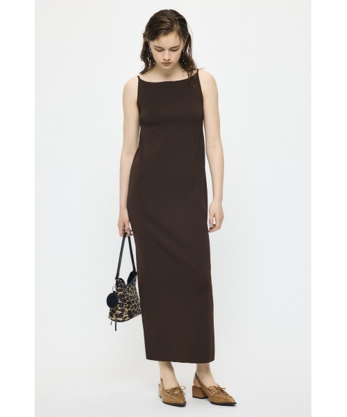 MOUSSY(マウジー)の「BACKLESS KNIT ドレス(ワンピース・レディース・グレー/ダークブラウン/ブラック・2/1)」の10枚目の写真