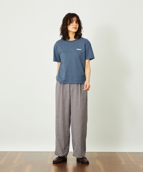 MACKINTOSH PHILOSOPHY（ﾏｯｷﾝﾄｯｼｭ ﾌｨﾛｿﾌｨｰ）の「GREY LABEL リネンミックスロゴTシャツ（Tシャツ/カットソー・レディース・ブラウン系その他4/グリーン系その他/オフホワイト/パープル系その他/ピンク系その他2/ブラック/ライトブルー・2/6）」の11枚目の写真