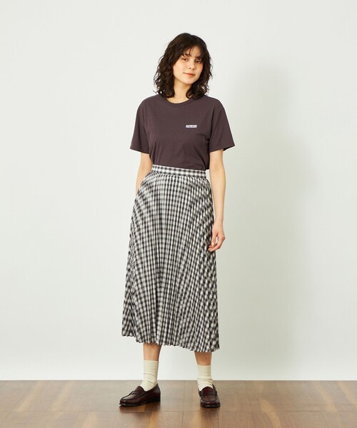 MACKINTOSH PHILOSOPHY（ﾏｯｷﾝﾄｯｼｭ ﾌｨﾛｿﾌｨｰ）の「GREY LABEL リネンミックスロゴTシャツ（Tシャツ/カットソー・レディース・ブラウン系その他4/グリーン系その他/オフホワイト/パープル系その他/ピンク系その他2/ブラック/ライトブルー・2/6）」の13枚目の写真