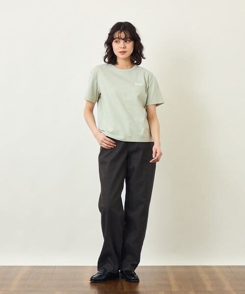 MACKINTOSH PHILOSOPHY（ﾏｯｷﾝﾄｯｼｭ ﾌｨﾛｿﾌｨｰ）の「GREY LABEL リネンミックスロゴTシャツ（Tシャツ/カットソー・レディース・ブラウン系その他4/グリーン系その他/オフホワイト/パープル系その他/ピンク系その他2/ブラック/ライトブルー・2/6）」の14枚目の写真