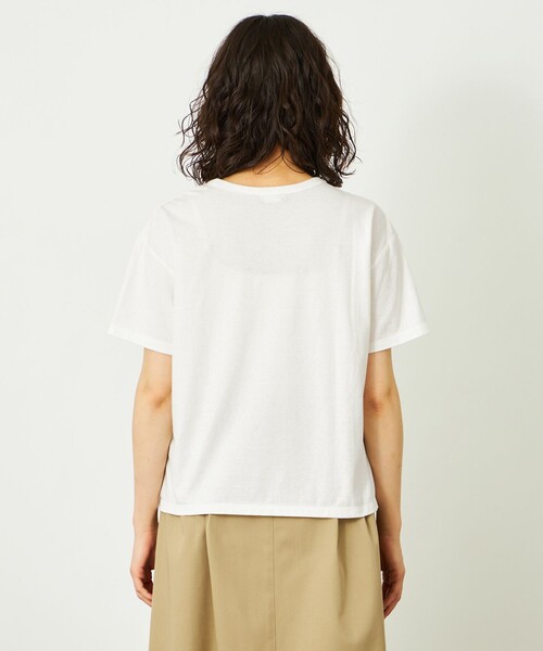 MACKINTOSH PHILOSOPHY（ﾏｯｷﾝﾄｯｼｭ ﾌｨﾛｿﾌｨｰ）の「GREY LABEL リネンミックスロゴTシャツ（Tシャツ/カットソー・レディース・ブラウン系その他4/グリーン系その他/オフホワイト/パープル系その他/ピンク系その他2/ブラック/ライトブルー・2/6）」の18枚目の写真