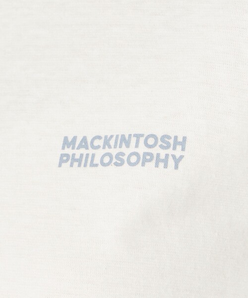 MACKINTOSH PHILOSOPHY（ﾏｯｷﾝﾄｯｼｭ ﾌｨﾛｿﾌｨｰ）の「GREY LABEL リネンミックスロゴTシャツ（Tシャツ/カットソー・レディース・ブラウン系その他4/グリーン系その他/オフホワイト/パープル系その他/ピンク系その他2/ブラック/ライトブルー・2/6）」の20枚目の写真