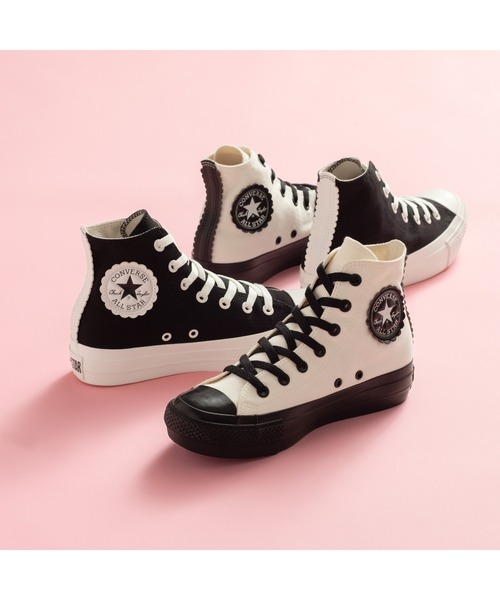 CONVERSE ALL STAR(コンバースオールスター)の「ALL STAR PLTS FLOWERCUT HI / オールスター PLTS フラワーカット HI(スニーカー・レディース・ブラック・3/3.5/4/4.5/5/5.5/6.5)」の2枚目の写真