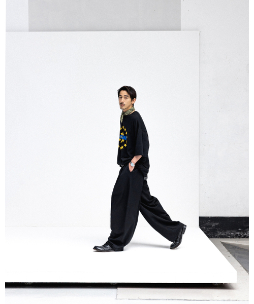 ANGLAN(アングラン)の「Overtuck Balloon Pants - Black(その他パンツ・メンズ・その他・ONE SIZE)」の2枚目の写真