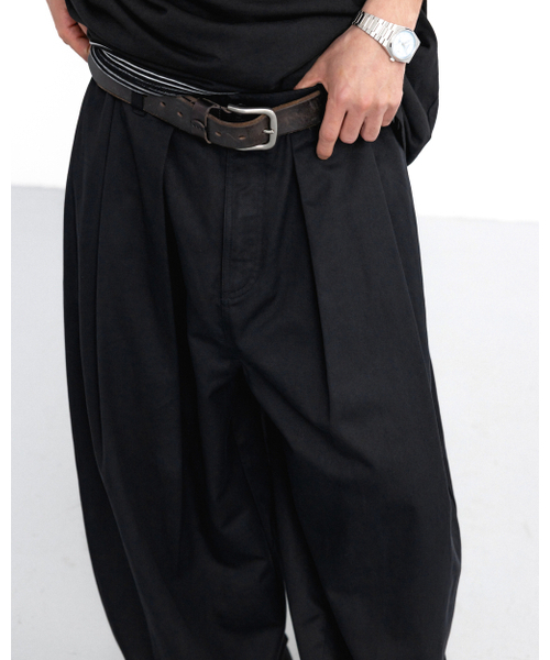 ANGLAN(アングラン)の「Overtuck Balloon Pants - Black(その他パンツ・メンズ・その他・ONE SIZE)」の6枚目の写真