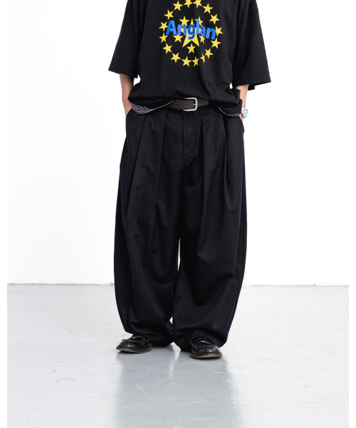 ANGLAN(アングラン)の「Overtuck Balloon Pants - Black(その他パンツ・メンズ・その他・ONE SIZE)」の7枚目の写真