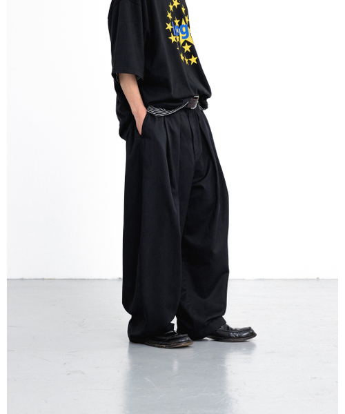 ANGLAN(アングラン)の「Overtuck Balloon Pants - Black(その他パンツ・メンズ・その他・ONE SIZE)」の8枚目の写真