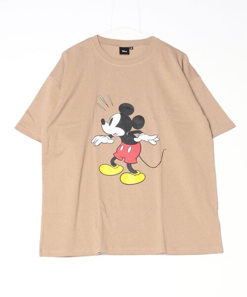 Disney（ディズニー）の「【Disney/ディズニー】プリント オーバーサイズ Tシャツ（Tシャツ/カットソー・メンズ・グレー系その他/杢グレー/ホワイト系その他/オフホワイト/ベージュ/ダークグリーン/ネイビー/チャコール・L/XL/M）」の6枚目の写真