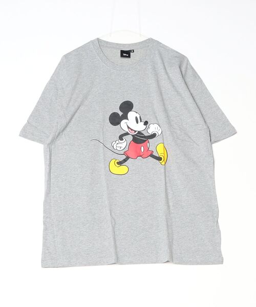Disney（ディズニー）の「【Disney/ディズニー】プリント オーバーサイズ Tシャツ（Tシャツ/カットソー・メンズ・グレー系その他/杢グレー/ホワイト系その他/オフホワイト/ベージュ/ダークグリーン/ネイビー/チャコール・L/XL/M）」の3枚目の写真