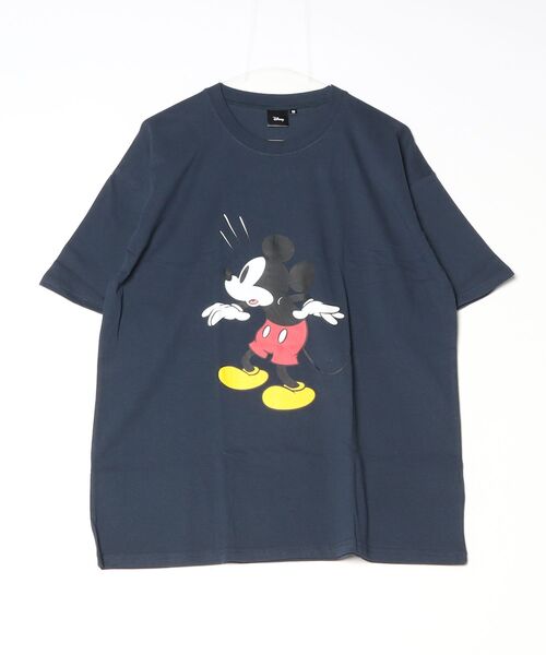 Disney（ディズニー）の「【Disney/ディズニー】プリント オーバーサイズ Tシャツ（Tシャツ/カットソー・メンズ・グレー系その他/杢グレー/ホワイト系その他/オフホワイト/ベージュ/ダークグリーン/ネイビー/チャコール・L/XL/M）」の8枚目の写真