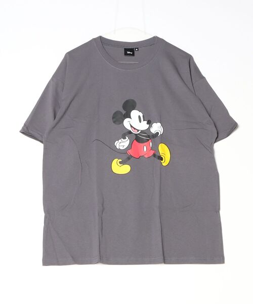Disney（ディズニー）の「【Disney/ディズニー】プリント オーバーサイズ Tシャツ（Tシャツ/カットソー・メンズ・グレー系その他/杢グレー/ホワイト系その他/オフホワイト/ベージュ/ダークグリーン/ネイビー/チャコール・L/XL/M）」の5枚目の写真