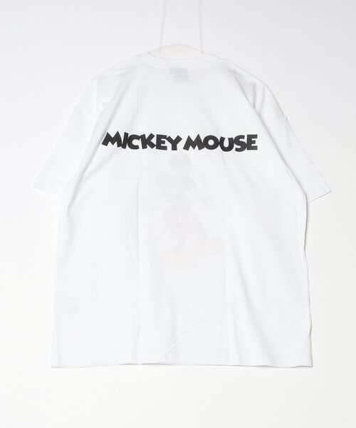 Disney（ディズニー）の「【Disney/ディズニー】プリント オーバーサイズ Tシャツ（Tシャツ/カットソー・メンズ・グレー系その他/杢グレー/ホワイト系その他/オフホワイト/ベージュ/ダークグリーン/ネイビー/チャコール・L/XL/M）」の12枚目の写真