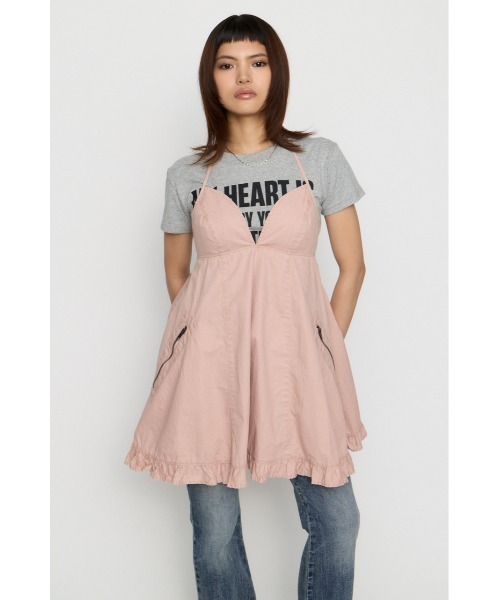 LAGUA GEM(ラグアジェム)の「COTTON ZIP HALTER NECK ワンピース(ワンピース・レディース・カーキ/ピンク/チャコールグレー・SMALL/MEDIUM)」の21枚目の写真