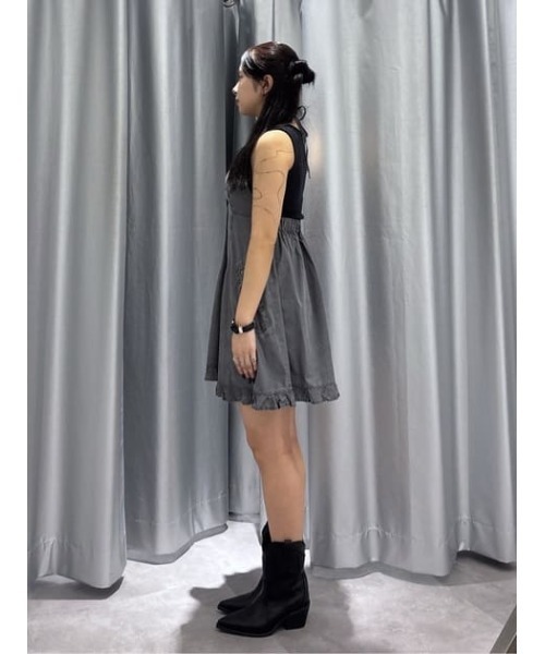 LAGUA GEM(ラグアジェム)の「COTTON ZIP HALTER NECK ワンピース(ワンピース・レディース・カーキ/ピンク/チャコールグレー・SMALL/MEDIUM)」の10枚目の写真