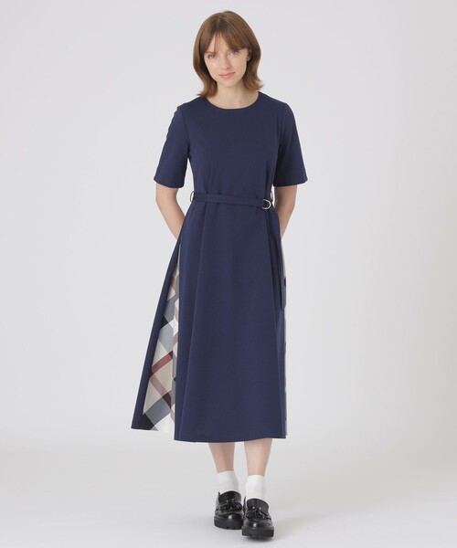 セール】【一部店舗限定】シルケットポンチドレス（ワンピース）｜BLUE