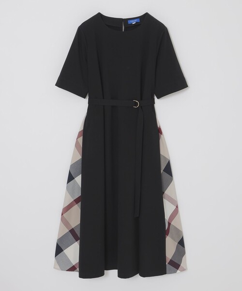BLUE LABEL CRESTBRIDGE(ブルーレーベルクレストブリッジ)の「【一部店舗限定】シルケットポンチドレス(ワンピース・レディース・ブラック/ネイビー・40/38/36)」の10枚目の写真