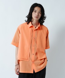 RAGEBLUE | <接触冷感/イージーケア>COOL FEELING FEESHEER LAYERED SHIRTS / シアーレイヤードフラシシャツ(シャツ/ブラウス)