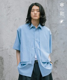 RAGEBLUE | <接触冷感/イージーケア>COOL FEELING SHEER LAYERED SHIRTS / シアーレイヤードフラシシャツ(シャツ/ブラウス)