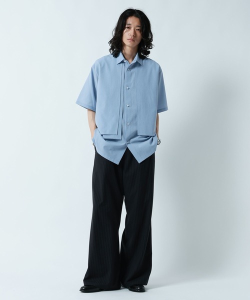 RAGEBLUE(レイジブルー)の「<接触冷感/イージーケア>COOL FEELING FEESHEER LAYERED SHIRTS / シアーレイヤードフラシシャツ(シャツ/ブラウス・メンズ・ブラック/オレンジ/ブルー/ホワイト・MEDIUM/LARGE)」の7枚目の写真