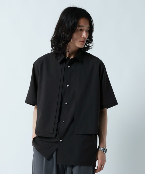 RAGEBLUE(レイジブルー)の「<接触冷感/イージーケア>COOL FEELING FEESHEER LAYERED SHIRTS / シアーレイヤードフラシシャツ(シャツ/ブラウス・メンズ・ブラック/オレンジ/ブルー/ホワイト・MEDIUM/LARGE)」の12枚目の写真