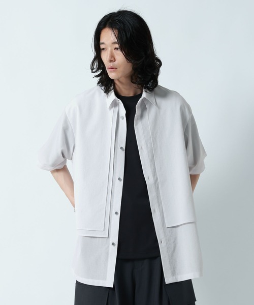 RAGEBLUE(レイジブルー)の「<接触冷感/イージーケア>COOL FEELING FEESHEER LAYERED SHIRTS / シアーレイヤードフラシシャツ(シャツ/ブラウス・メンズ・ブラック/オレンジ/ブルー/ホワイト・MEDIUM/LARGE)」の19枚目の写真