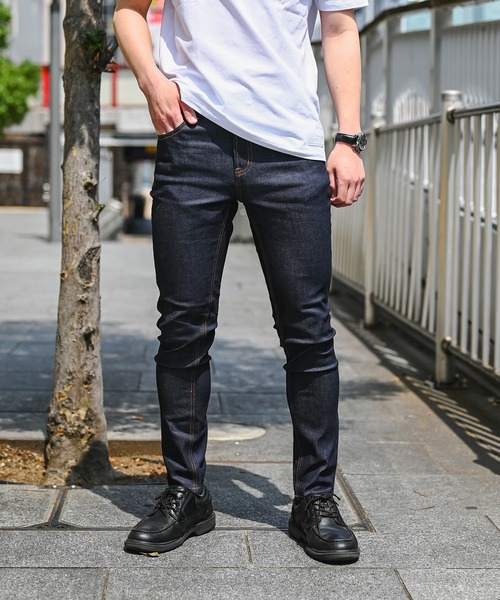 adamsJUGGLER(アダムスジャグラー)の「RTEG O/W デニムロングパンツ(デニムパンツ・メンズ・インディゴブルー・XL/L/M)」の1枚目の写真