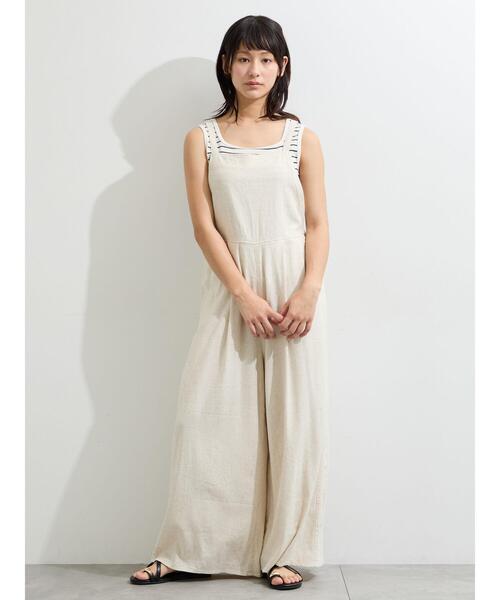 Samansa Mos2(サマンサ モスモス)の「麻レーヨンストレッチサロペット(その他パンツ・レディース・ブラック/ベージュ/グリーン・F)」の21枚目の写真