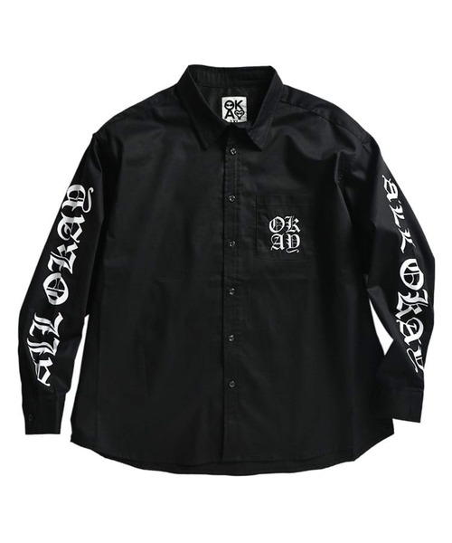 SAKAZEN(サカゼン)の「【WEB限定価格】シャツ 長袖 メンズ 大きいサイズ オールイングリッシュ バックプリント ツイル トップスカジュアル 春 夏(シャツ/ブラウス・メンズ・ダークグレー/ブラック・X(2L)/2XL/3XL)」の17枚目の写真