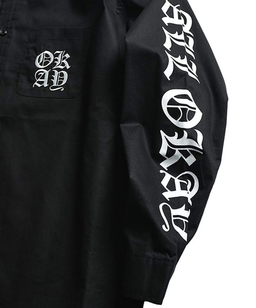 SAKAZEN(サカゼン)の「【WEB限定価格】シャツ 長袖 メンズ 大きいサイズ オールイングリッシュ バックプリント ツイル トップスカジュアル 春 夏(シャツ/ブラウス・メンズ・ダークグレー/ブラック・X(2L)/2XL/3XL)」の21枚目の写真
