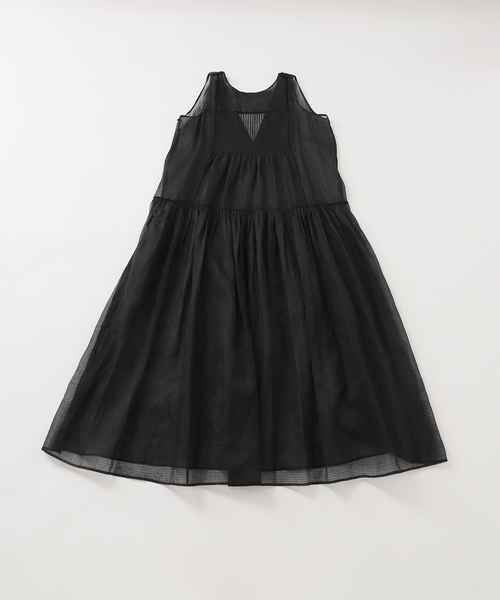 IENA LA BOUCLE（イエナラブークル）の「IENA LA BOUCLE チェックコットンオーガンジードレス（ワンピース・レディース・ブラック・38/36）」の19枚目の写真