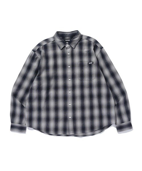 XLARGE(エクストララージ)の「OVERDYED OMBRE CHECK SHIRT(シャツ/ブラウス・メンズ・ブラウン/ブラック/ネイビー・XL/S/M/L)」の2枚目の写真