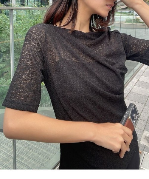Human 2nd Occasion(ヒューマンセカンドオケージョン)の「大人のカットレース プルオーバー(Tシャツ/カットソー・レディース・ブラック/オフホワイト・M)」の17枚目の写真