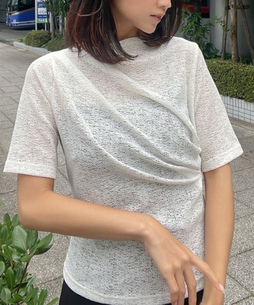 Human 2nd Occasion(ヒューマンセカンドオケージョン)の「大人のカットレース プルオーバー(Tシャツ/カットソー・レディース・ブラック/オフホワイト・M)」の15枚目の写真