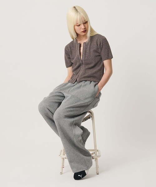 BEAUTY&YOUTH UNITED ARROWS(ビューティーアンドユースユナイテッドアローズ)の「コットン ジップ クルーネック カーディガン ウォッシャブル(カーディガン/ボレロ・レディース・ダークブラウン/ダークグレー/オフホワイト・FREE)」の8枚目の写真
